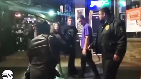 Drunk Man Puts His Hands on a Woman… and Instantly Regrets It 😳🚨