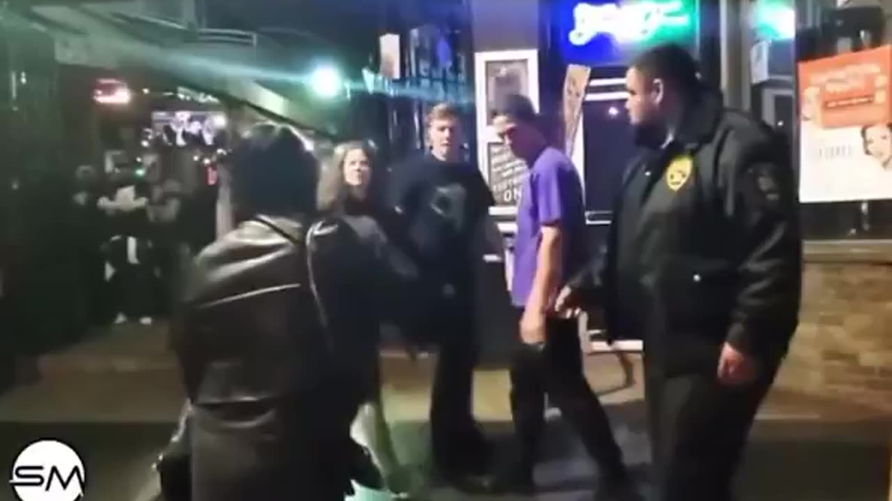 Drunk Man Puts His Hands on a Woman… and Instantly Regrets It 😳🚨