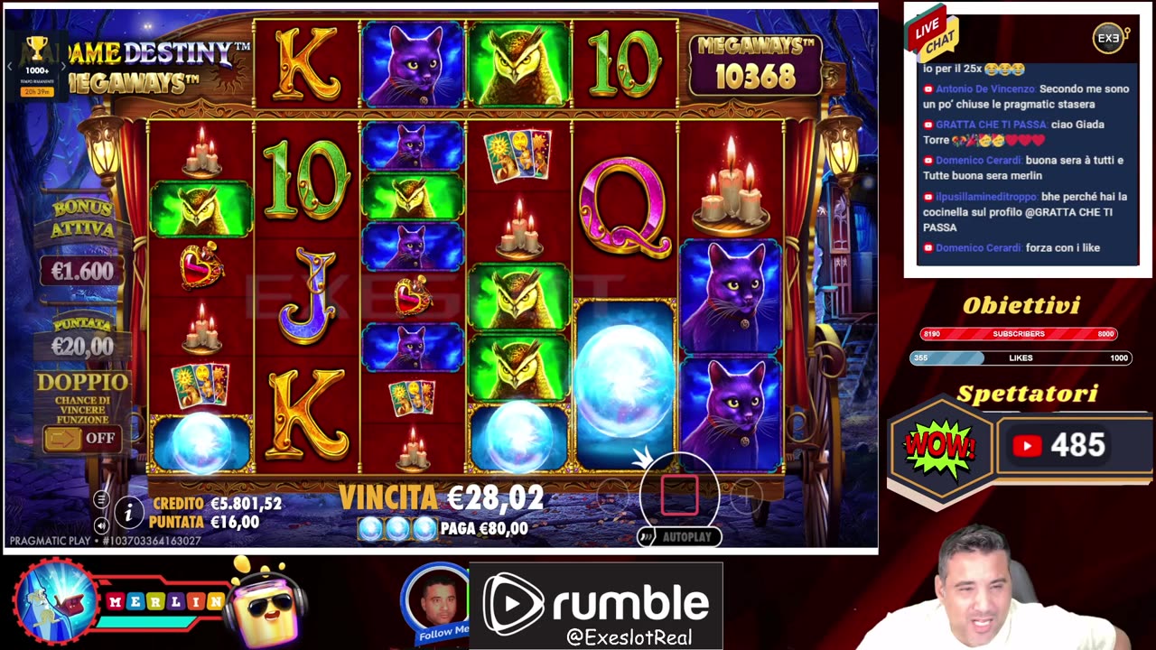 MERLIN in LIVE ore 21:00