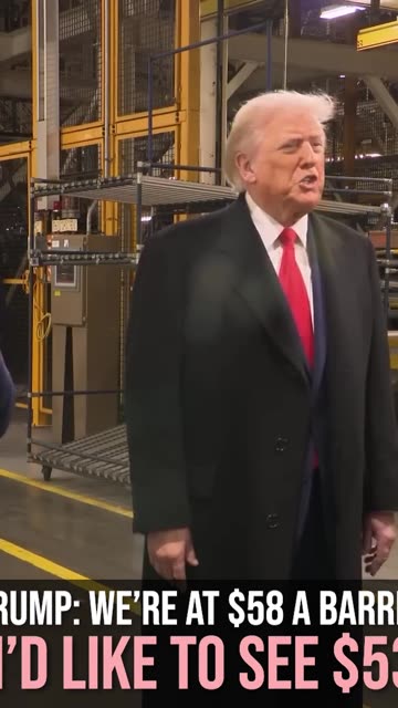 President Trump: We're at $58 a Barrel for Oil, I'd Like to See $53