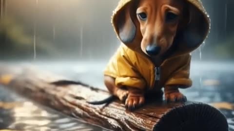AI Video: Puppies in the ocean ai cat funny dog bovecat catlike comedy