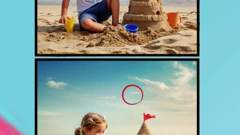 Kid on Beach 🏖️ | Spot the Difference Challenge