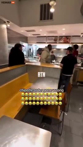 NIG Loses His Mind Over Portion Size At Chipotle Assaults Worker Then Cries Racism