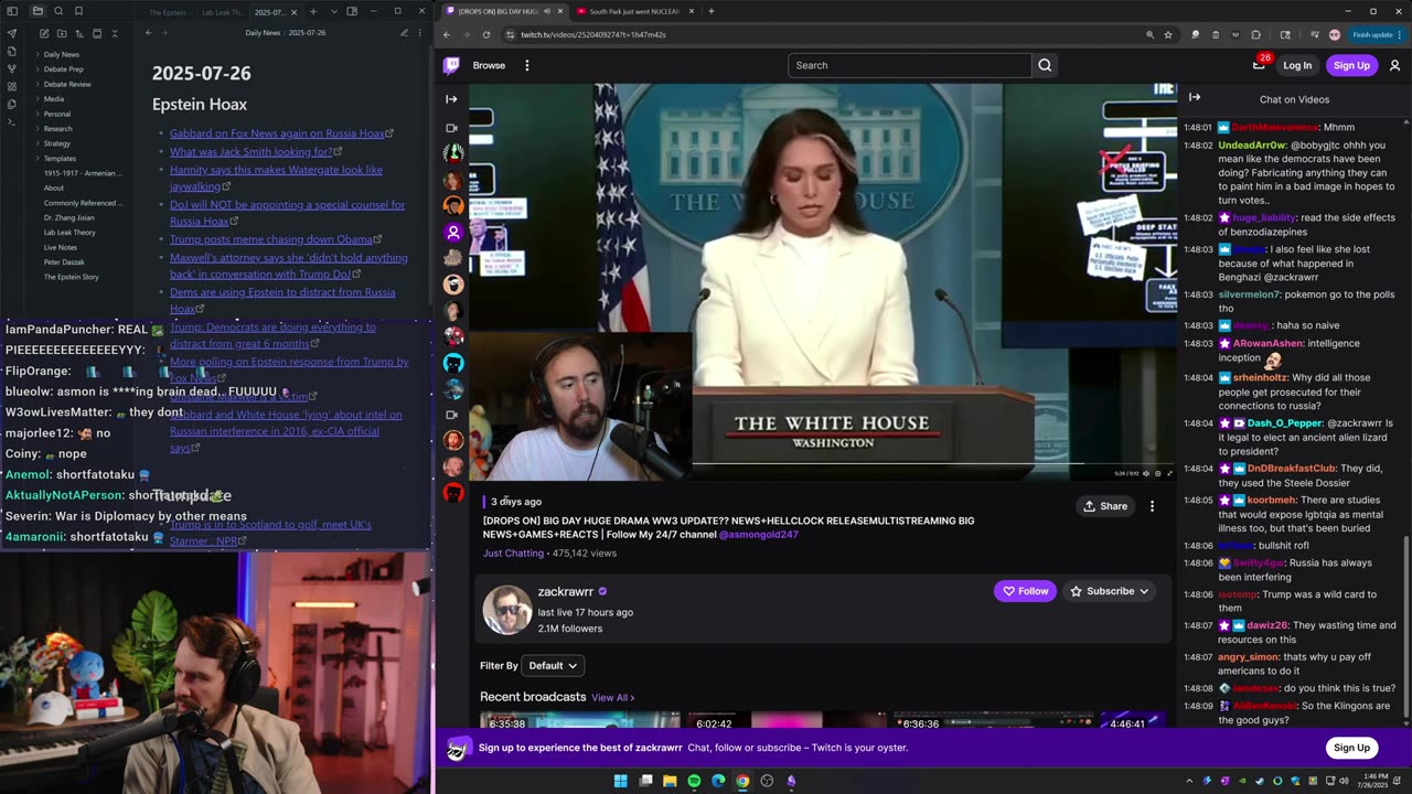 [Mirror] Destiny YouTube Stream