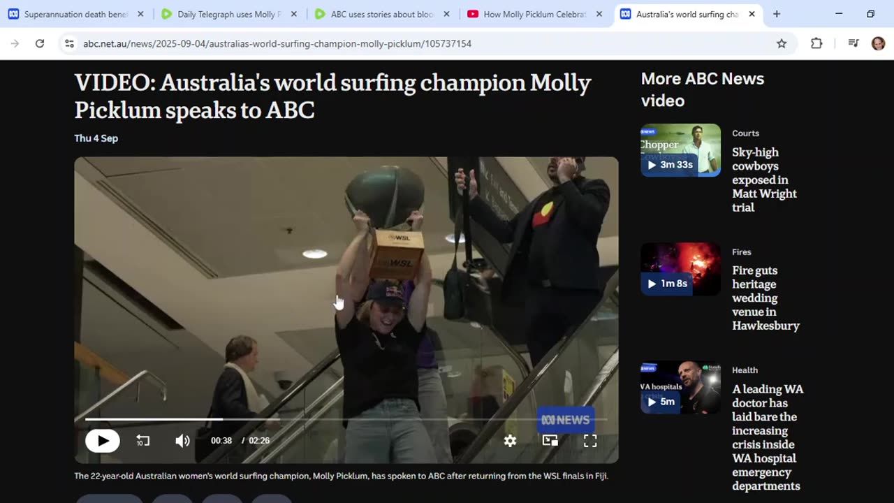 MSM chants "Hillary the Queen of the Cabal is dead, long live Molly the Queen of the Surf!"