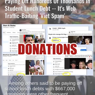 Fact Check: Kash Patel, Celebrities, Athletes NOT Paying Hundreds Of Thousands In Student Lunch Debt
