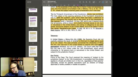 Bama Law: Let's delve deep into US v. Wong Kim Ark