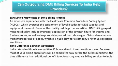 Can Outsourcing DME Billing Services To India Help Providers?
