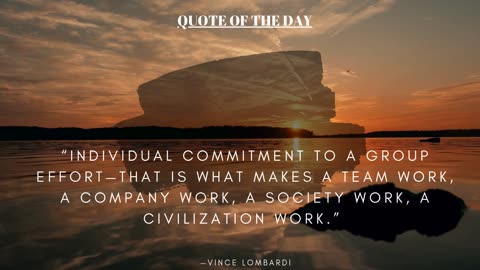 "QUOTE OF THE DAY"