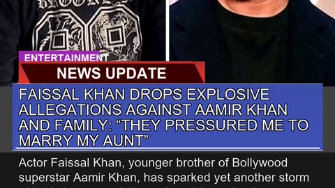 Faissal Khan Drops Explosive Allegations Against a