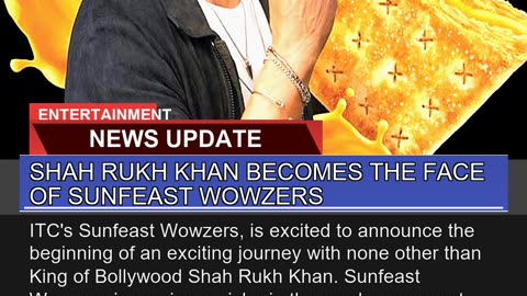 Shah Rukh Khan Becomes the Face of Sunfeast Wowzer