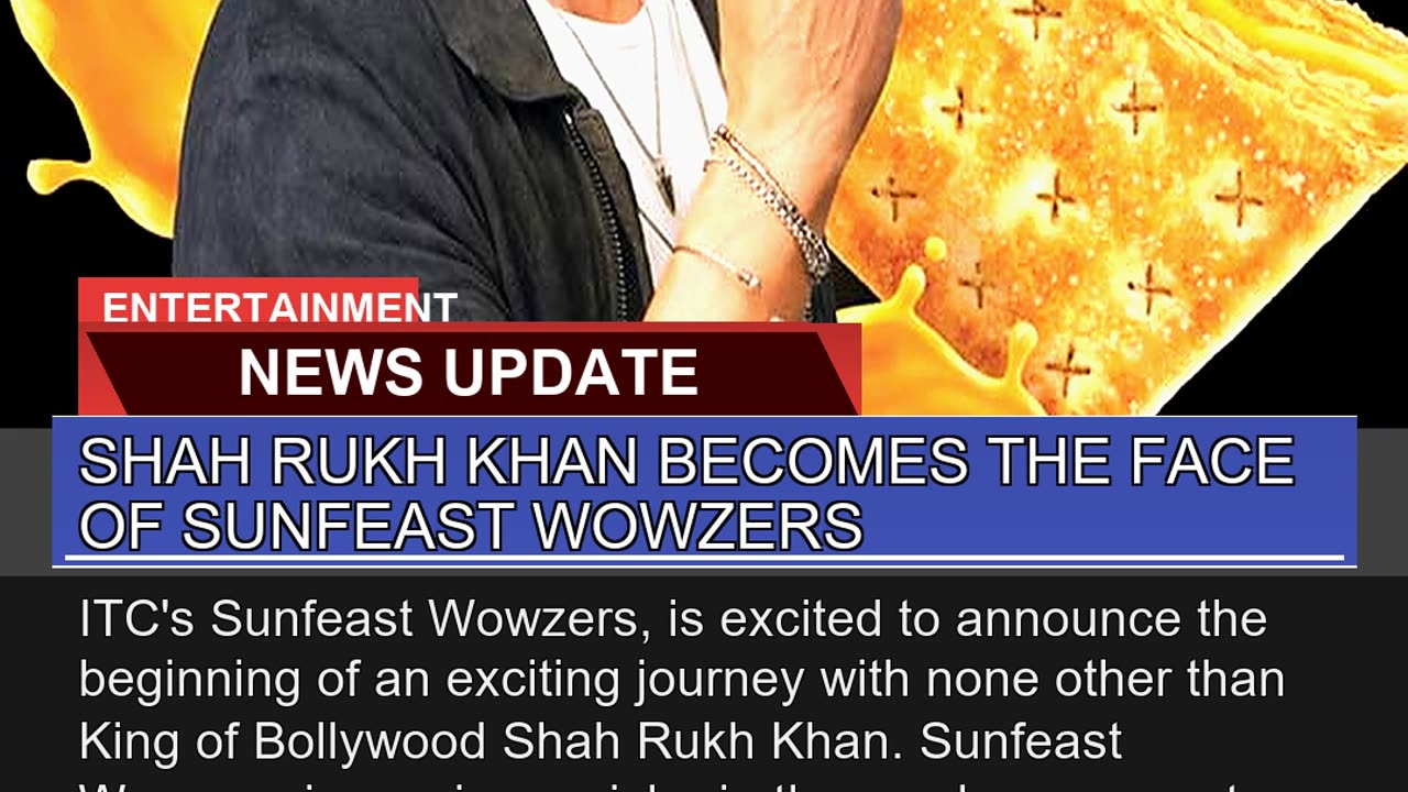 Shah Rukh Khan Becomes the Face of Sunfeast Wowzer
