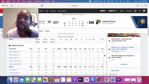 NBA Finals game 4 pick Thunder vs Pacers Rant