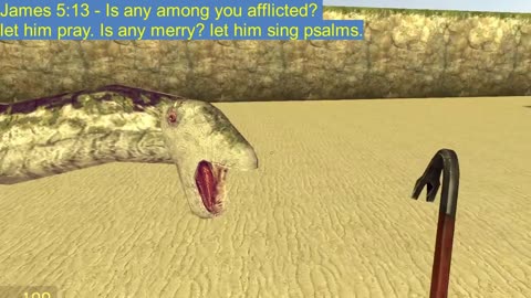 Dinosaur bible scripture KJV James 5:13
