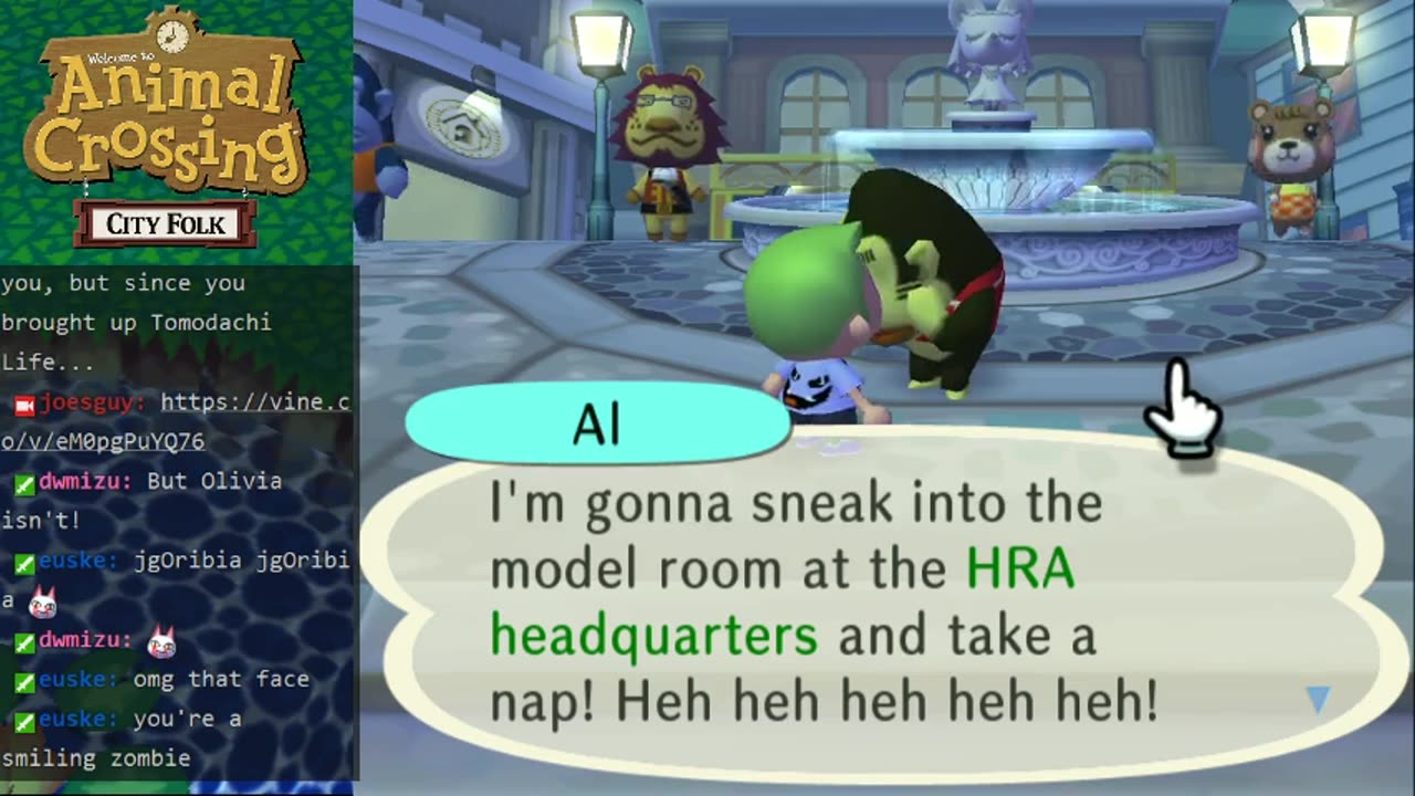 Animal Crossing City Folk - Olivia won't leave