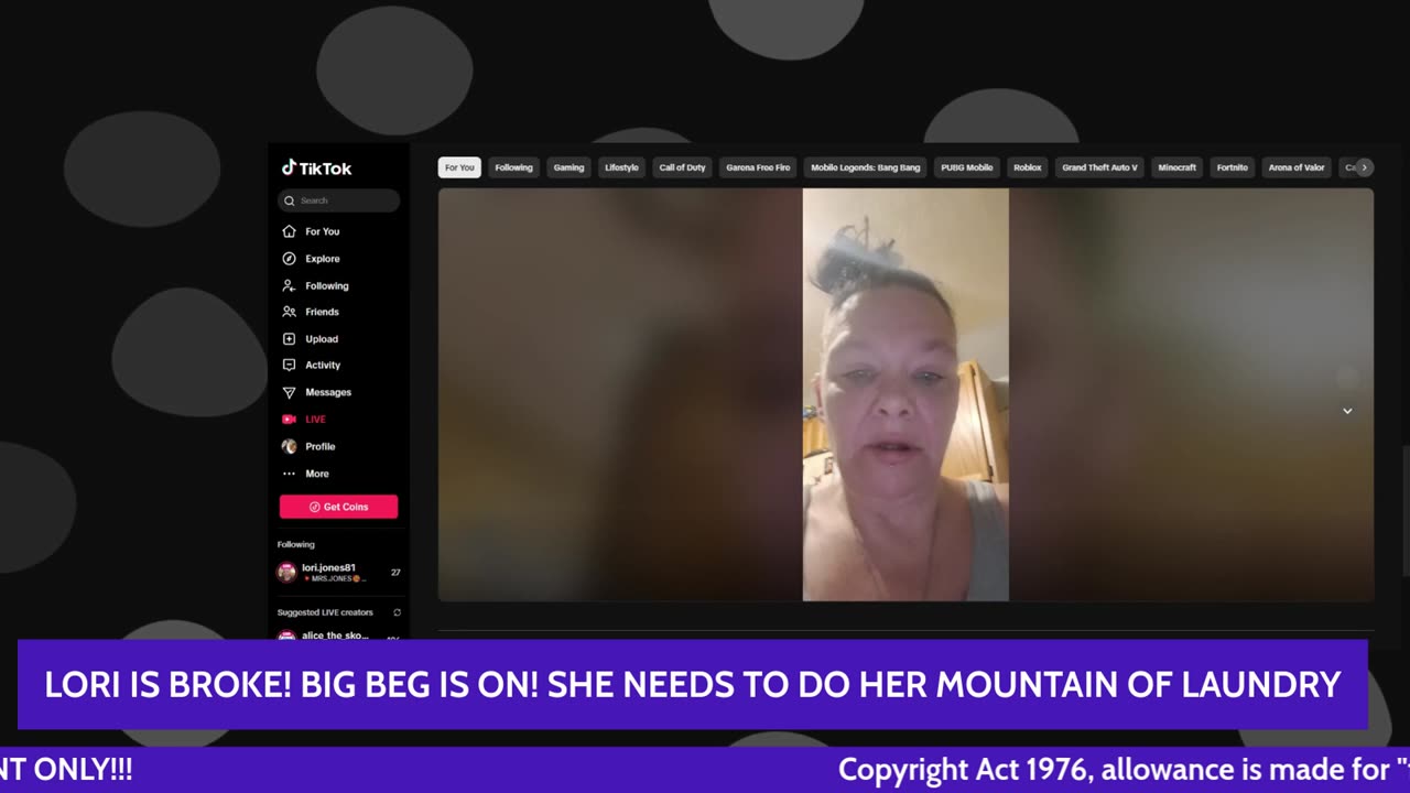 LORI JONES 3/30/25 TALKING MORE SMACK ON OTHER CHANNELS