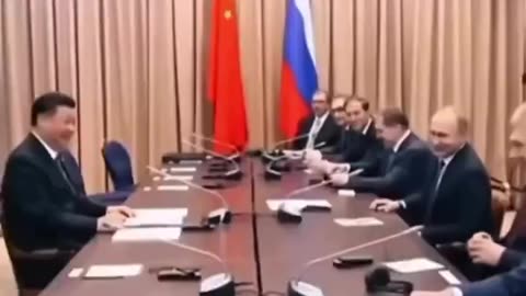 Putin's reaction when Chinese President Xi Jiping's delegation is late