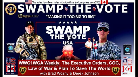 WWG1WGA: Trump Draining [DS] Swamp w/Voter Turnout, NG, Digital ID Chaos, Canada's Genocide & More
