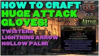 [POE 2 0.3] How To Craft MASSIVE ATTACK BASED Gloves Using Omens! Step by Step Guide!