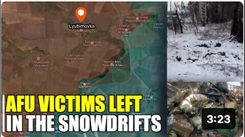 "Ukrainian Casualties Discovered in Lyubimovka, Kursk's Snowdrifts"