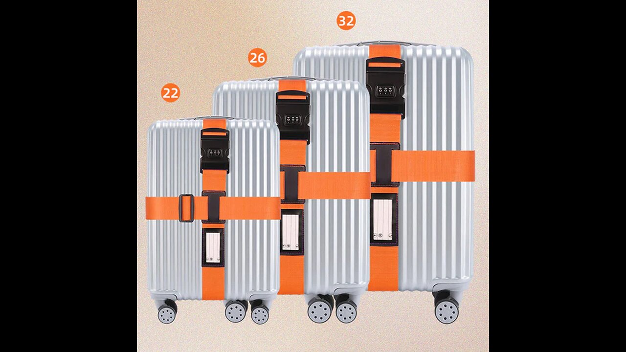 One-Word Cross Luggage Strap