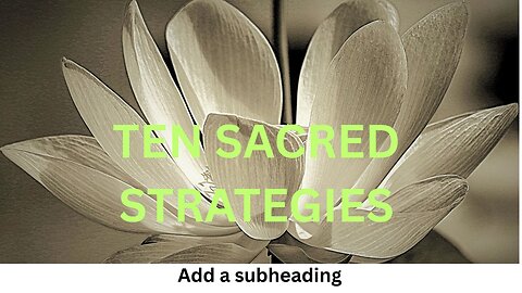 TEN SACRED STRATEGIES ~ JARED RAND’s GLOBAL MEDITATION CALL 08-3-25