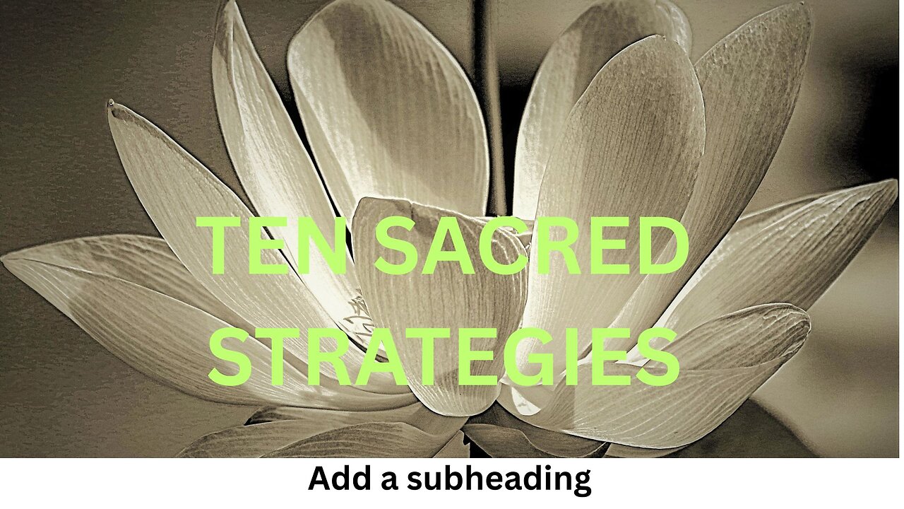 TEN SACRED STRATEGIES ~ JARED RAND’s GLOBAL MEDITATION CALL 08-3-25