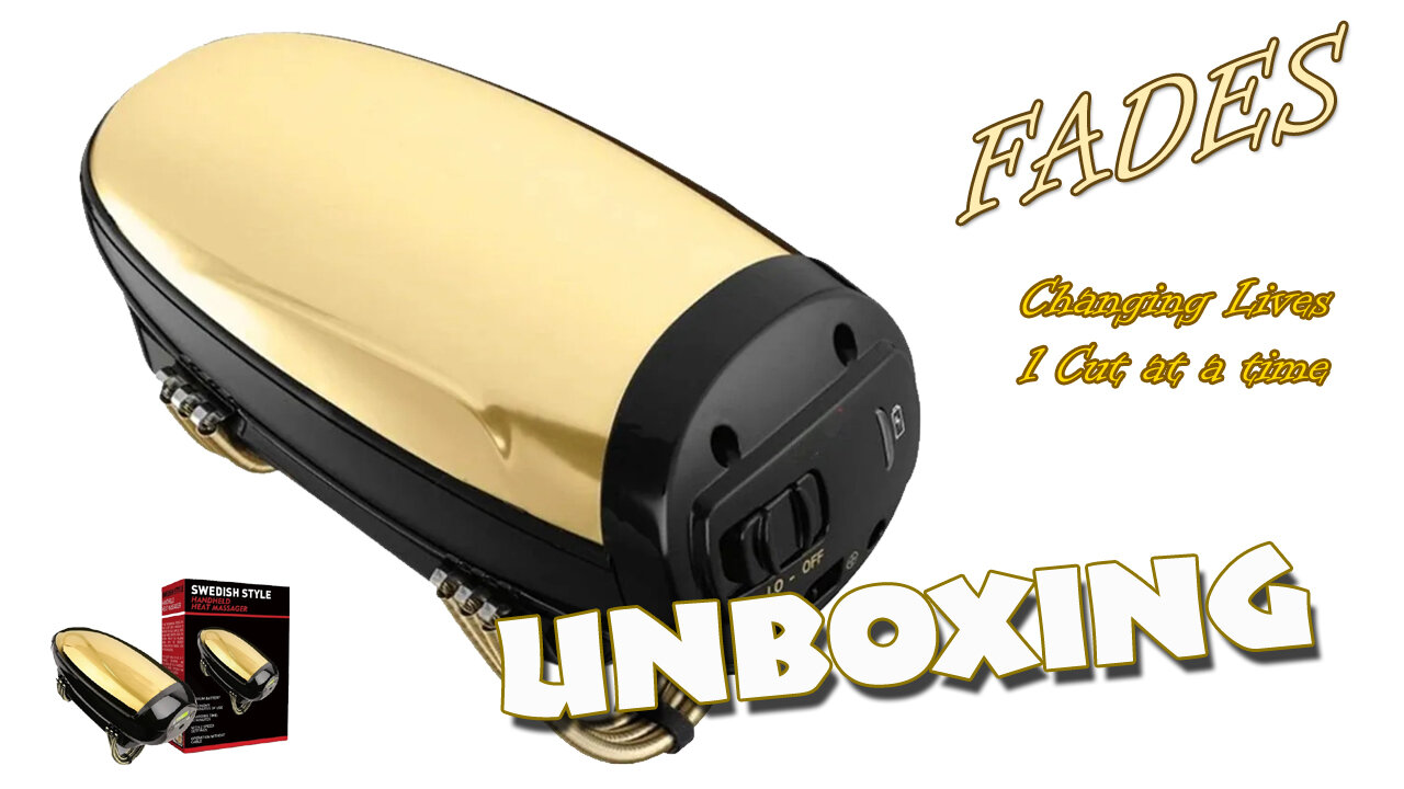 Unboxing the Cordless Massager for barbers