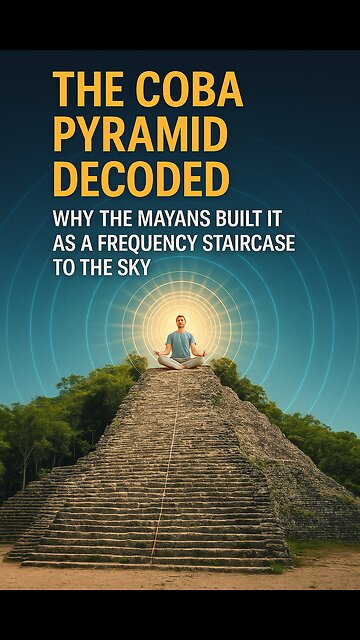 🔺 The Coba Pyramid Decoded: Why the Mayans Built It as a Frequency Staircase to the Sky
