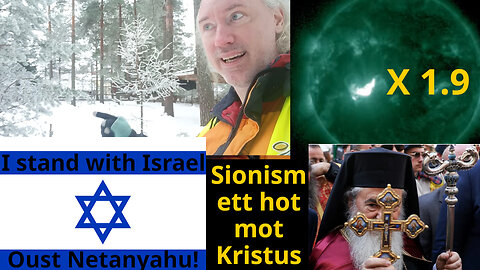 Sol-flare. Kosmologi💩 Libertarianismens blinda fläck. Hot från rymdvarelser & jättar. Stödj Israel?