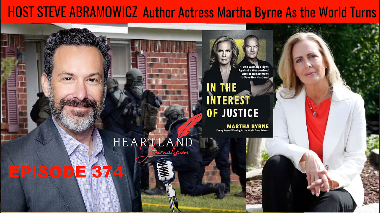 Explosive Interview actress and author Martha Byrne wife of FBI targeted Police officer | HLJ EP374