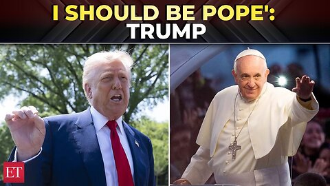 Trump says 'I should be Pope' as he speaks to press ahead of Michigan 100 days rally
