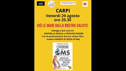 Carpi 29.08.2025 - Giù le mani dalla nostra Salute ! Pt. 1