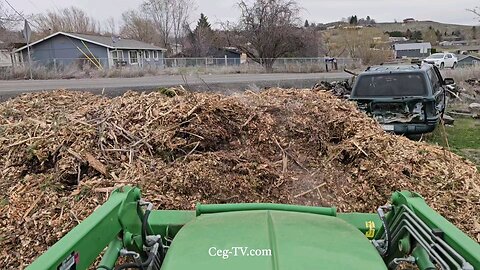 Graham Family Farm: Moving Wood Chips - March 19 2025