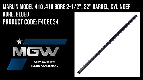 Marlin Model 410 .410 Bore 2-1/2", 22" Barrel, Cylinder Bore, Blued - F406034
