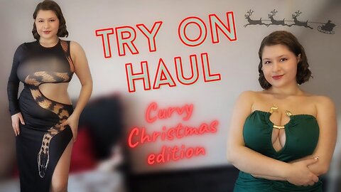 [4K] Snake-Inspired Glam: Holiday Try-On Haul for Curvy Queens 🖤🐍