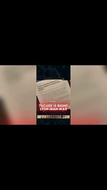 Alex Jones: Tucker Carlson is Right, Trump Has To Stop Israel VS Iran War - 6/14/25