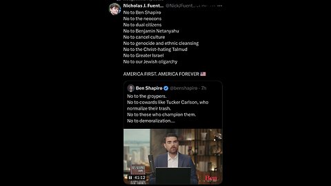 Nick Fuentes ~ AMERICA FIRST. AMERICA FOREVER