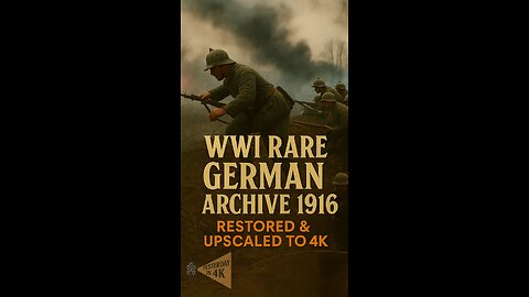 WW1 Assault: 1916 German Infantry & Trench Raids Restored in 4K! 🪖💥