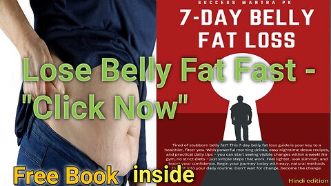 FREE eBook: Belly Fat Loss in 7 Days - Get the Secret to a Flatter Belly!