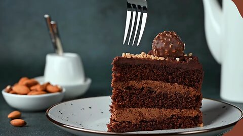chocolate cake magic in the making