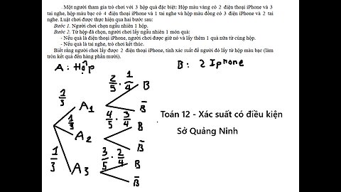 Sở Quảng Ninh: Một người tham gia trò chơi với 3 hộp quà đặc biệt: Hộp màu vàng có 2 điện thoại