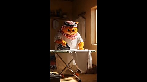 Chubby orange cat epic jumma routine ..like and share in your stories..#nasheed #islamic #cats #cat.
