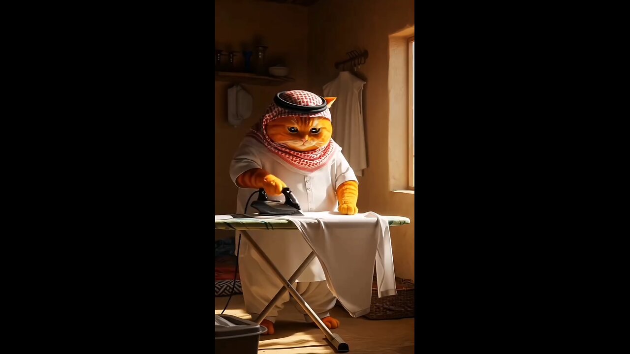 Chubby orange cat epic jumma routine ..like and share in your stories..#nasheed #islamic #cats #cat.