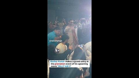 Grand Entry Of Akshay Kumar At Trailer Launch Of Movie Jolly LLB 3. #JollyLLB3Trailer #akshaykumar