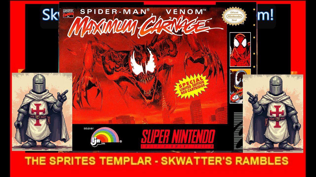SPIDER MAN & VENOM - MAXIMUM CARNAGE - SNES - Skwatter's SKRAMBLES!