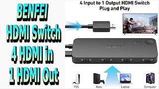 BENFEI 4 to 1 HDMI Switch