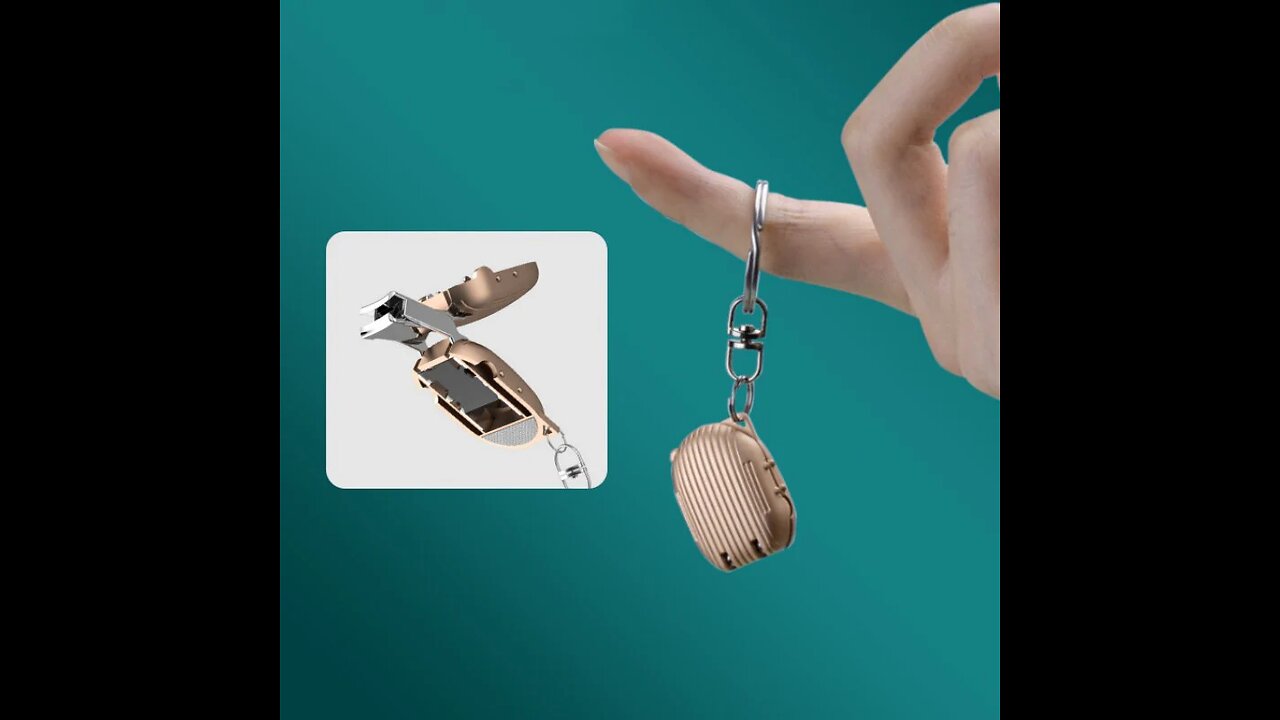 Portable Mini Folding Nail Clippers Keychain