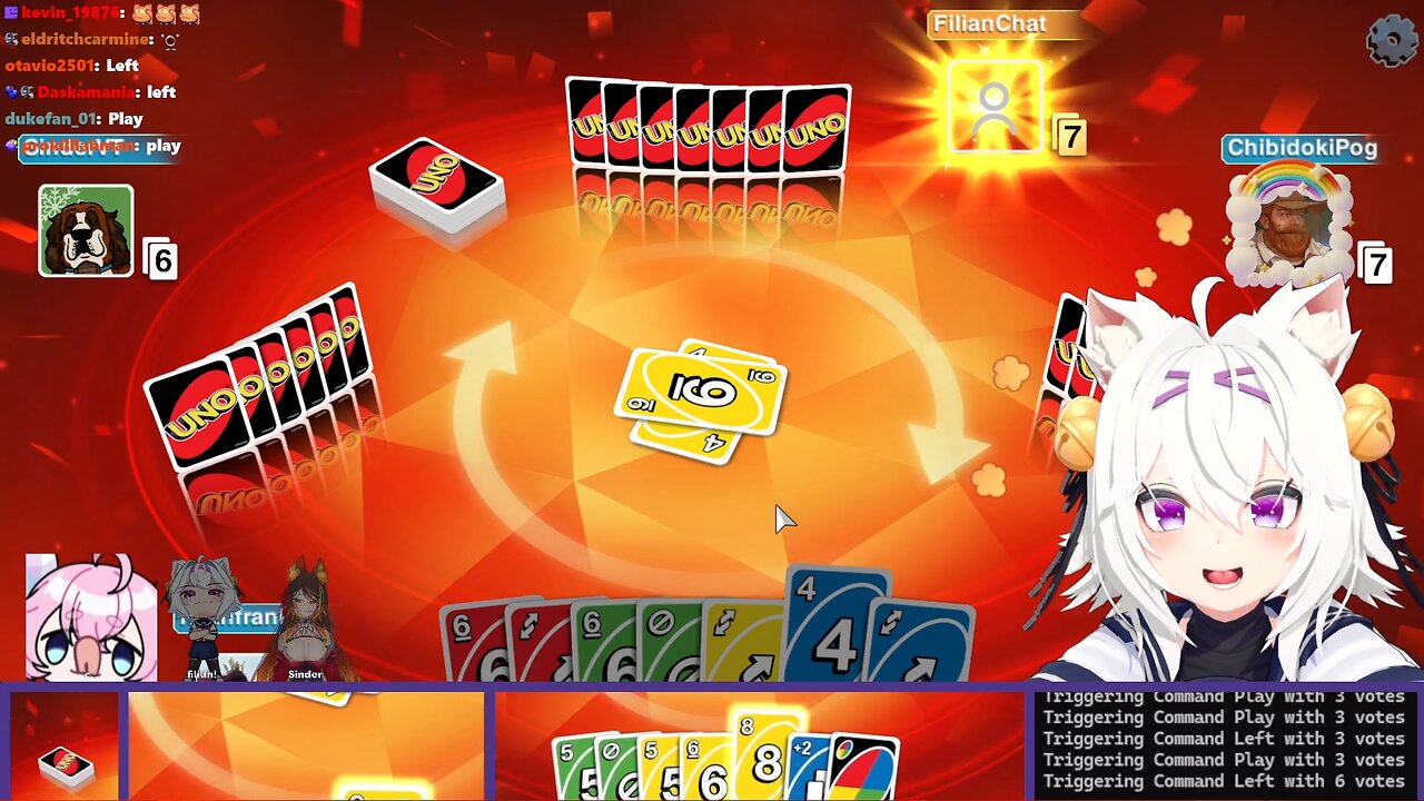 Filian, Sinder, Chibidoki and Chat Play Uno (3/28/2025)