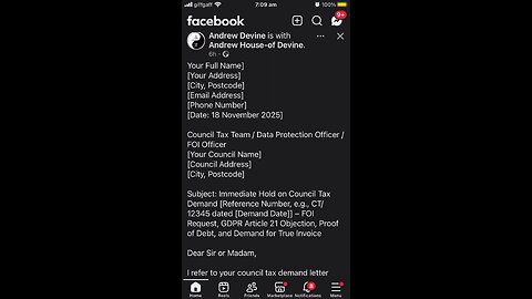 Andrew Devine : council tax